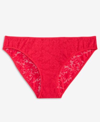 Women's Mesh Lace Bikini Underwear, Exclusively at Macy's