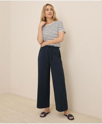 Women's Organic Cotton Monterey Poplin Wide Leg