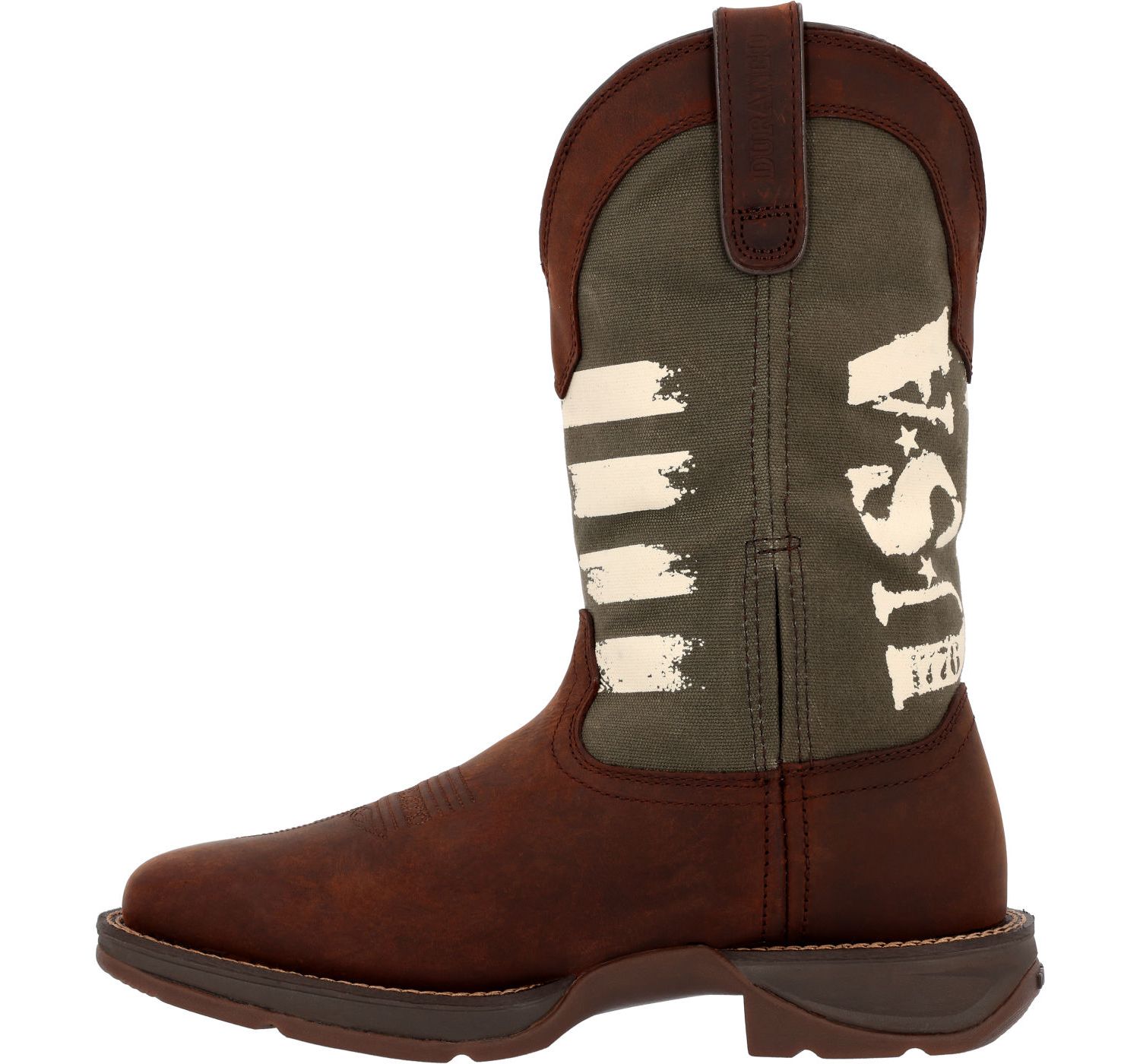 Men's Rebel by Army Green USA Print Western Boot