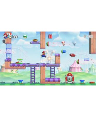 Switch Neon Red and Blue OLED Console with Mario vs.