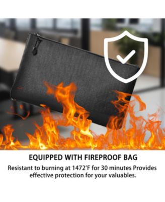 (14.2"x12.99"x19.7")1.8 Cubic Feet Security Home Safe with Digital Keypad & Fireproof Bag, Fire-Resistant Security Box for Jewelry, Cash, Guns