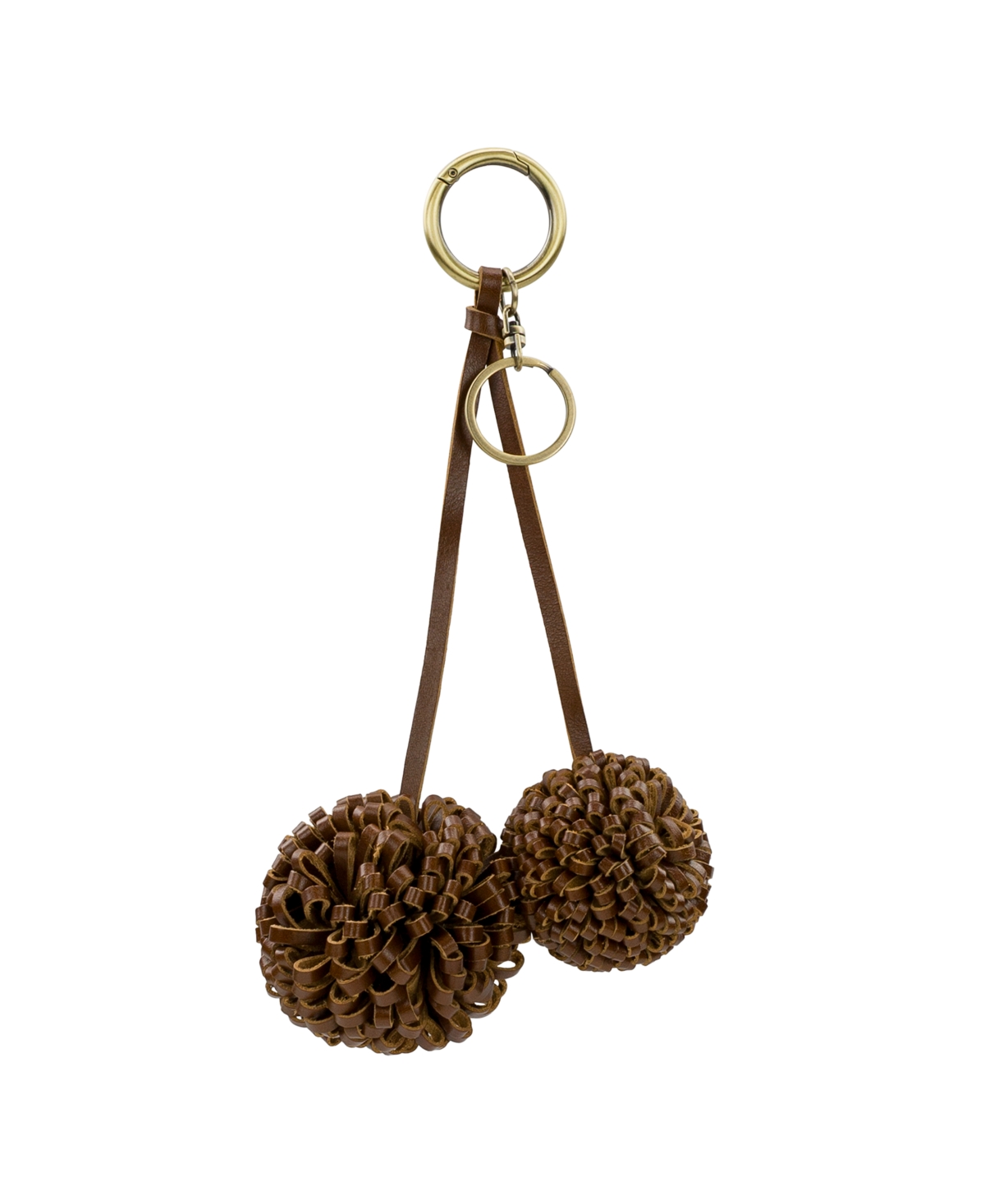 Pom Pom Key Fob - Rosewood