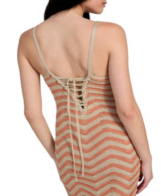 Women's Vera Chevron Lace-Up Dress