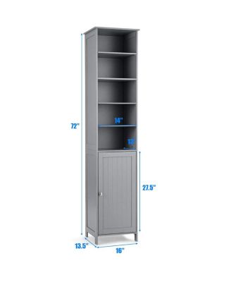 72 Inches Tall Freestanding Bathroom Storage Cabinet