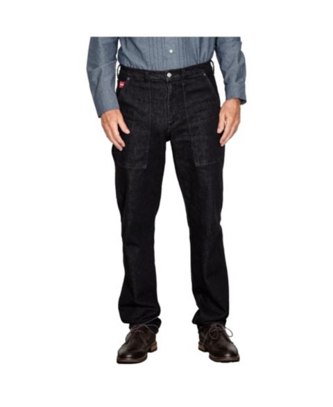 Мужские джинсы Level 7 Heritage American Collection Workerwear Denim Jeans, цвет: Чёрный