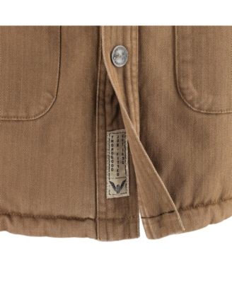 Men's Crafted Herringbone Utility Shirt Jacket