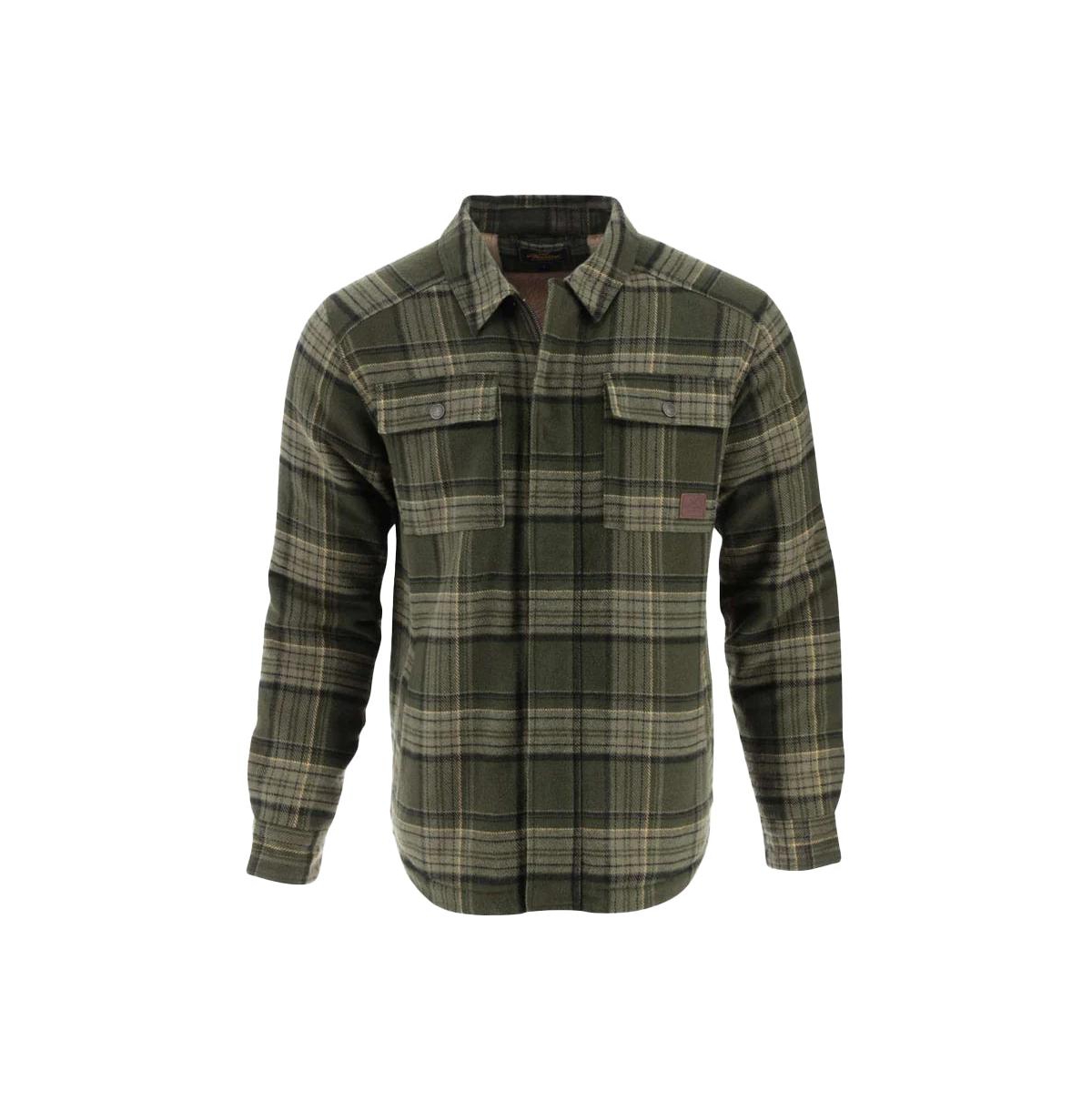 Big & Tall Merrill Heavyweight Berber Lined Shirt Jacket - Otter melange