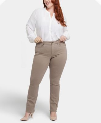 Plus Size Marilyn Straight Pull On Jeans