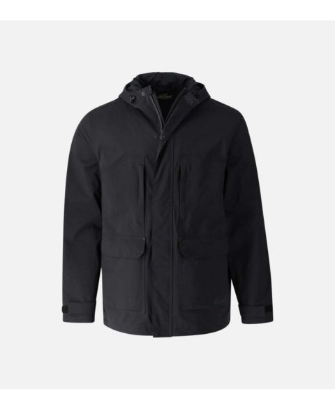 Мужская куртка Thorogood Waterproof Rain Jacket with Hood, цвет: Чёрный