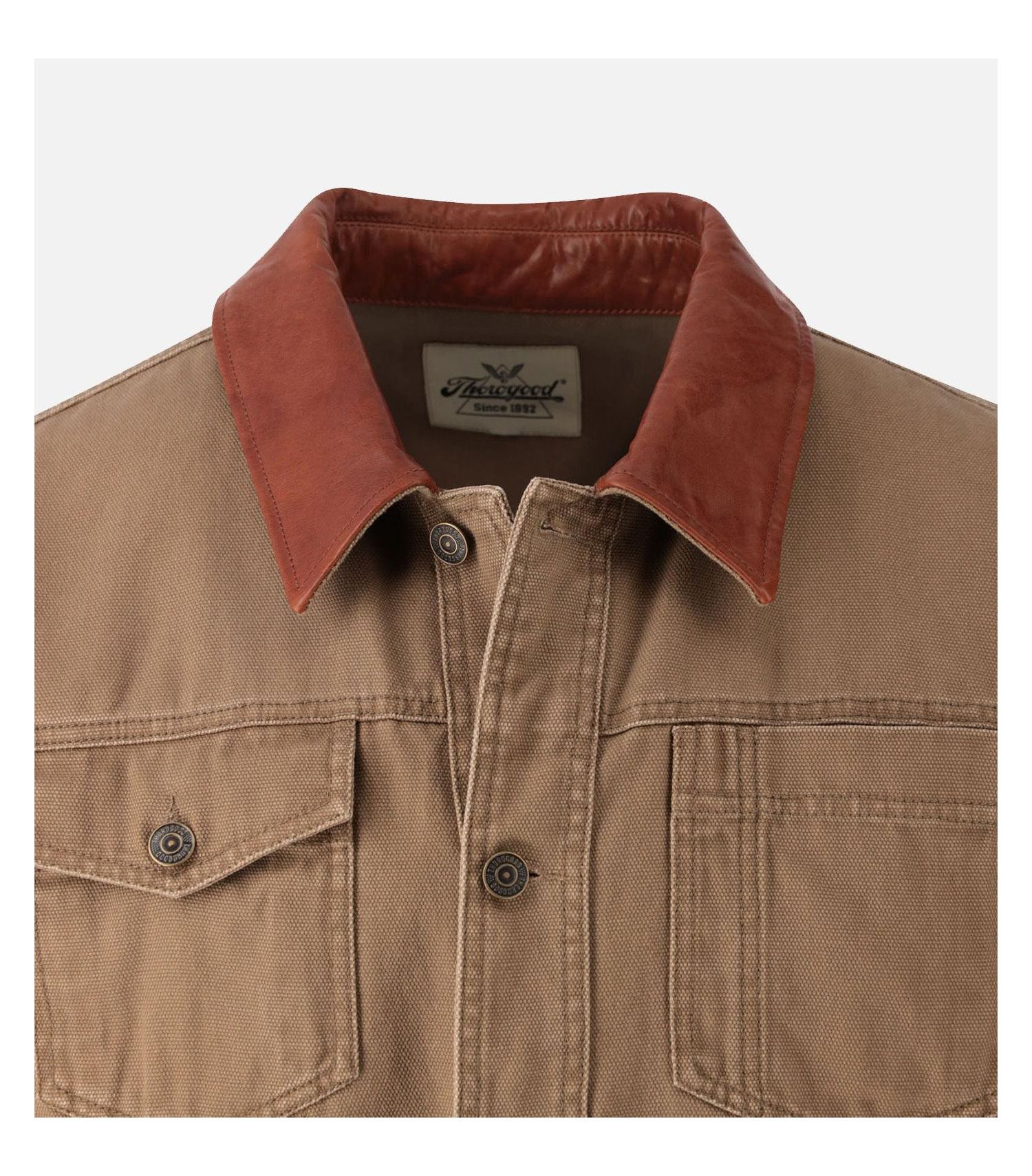 Men's Stone Wash Canvas Trucker Jacket