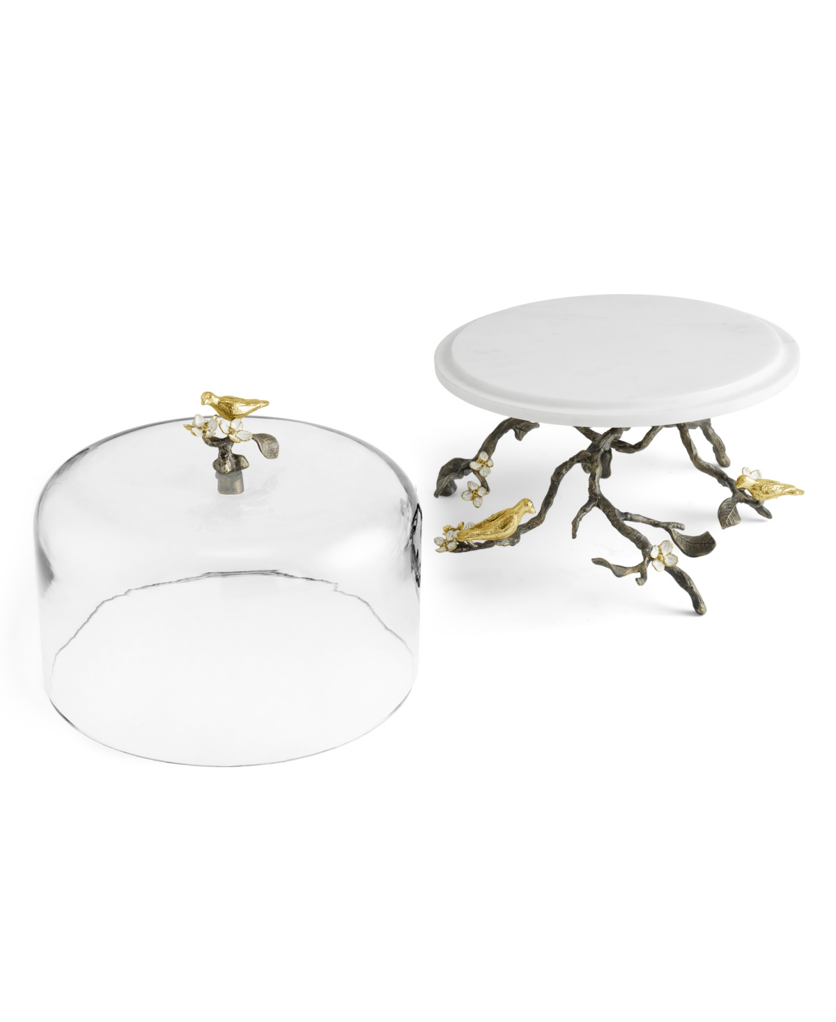 Michael Aram Lovebirds Cake Stand With Dome
