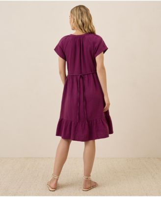 Women's Organic Cotton Coastal Double Gauze Breezy Dress