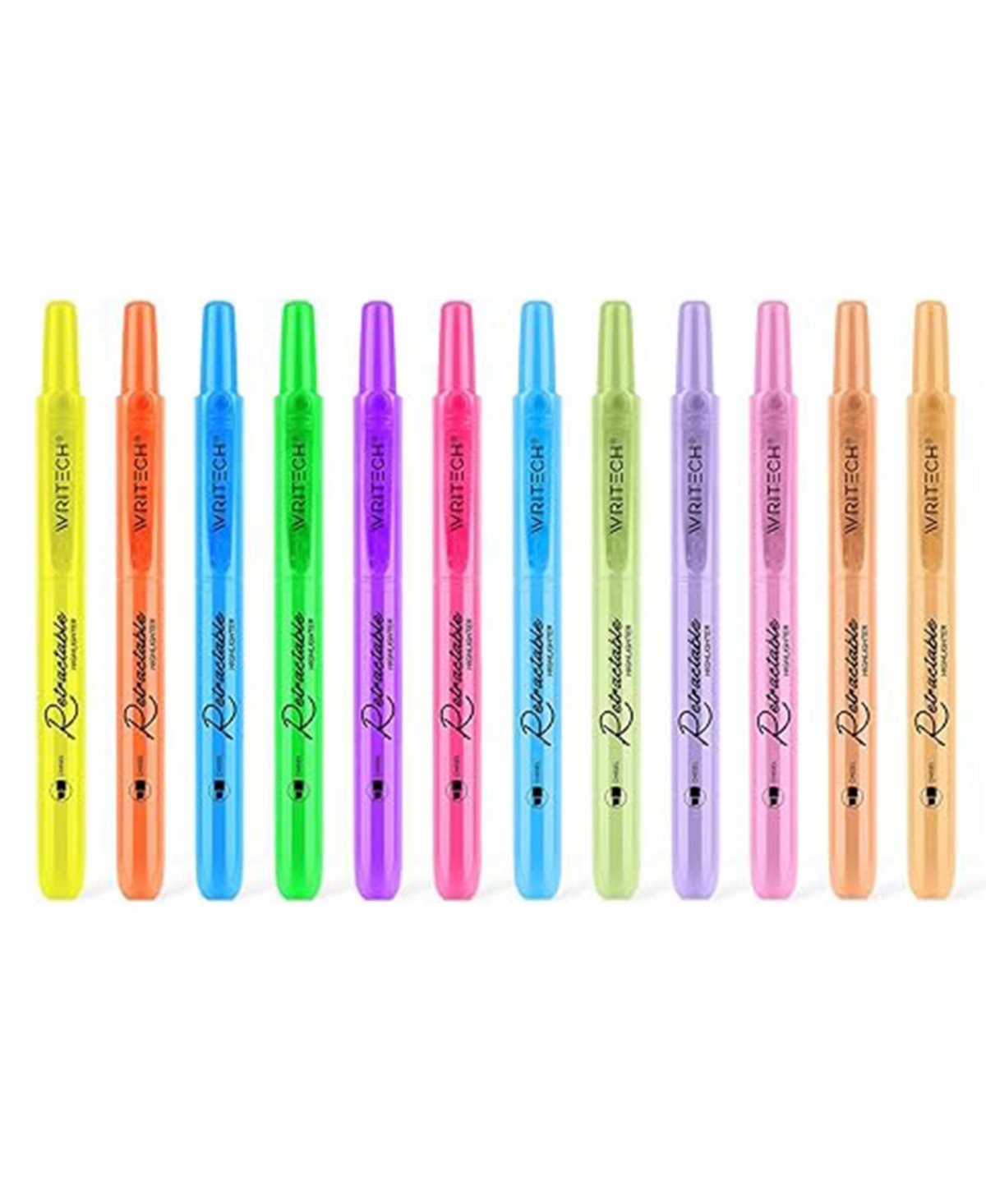 Neon Retractable Highlighters - 12CT - Neon