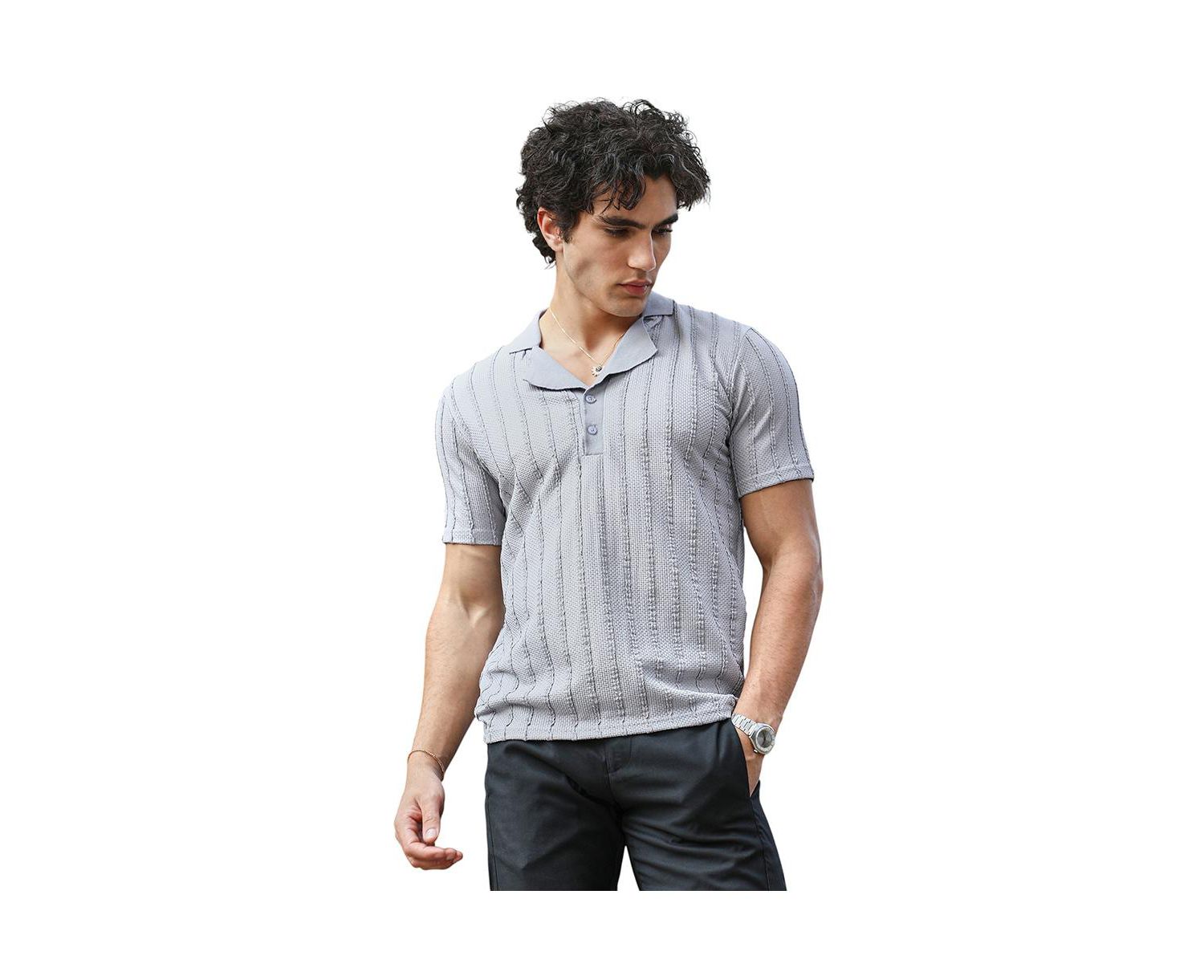 Men's Wicker-Tactitle Polo T-Shirt