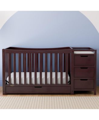 Remi All-in-One Convertible Crib with Drawer and Changer (Espresso)