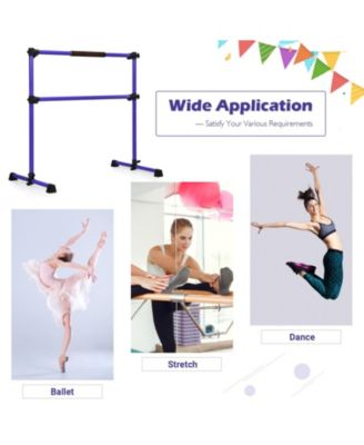 4 Feet Portable Ballet Barre with Adjustable Height
