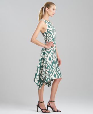 Women's Printed Asymmetrical Midi Dress