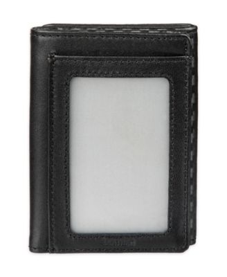 Men's RFID Magnetic Carbon Fiber Z-Fold Trifold Wallet