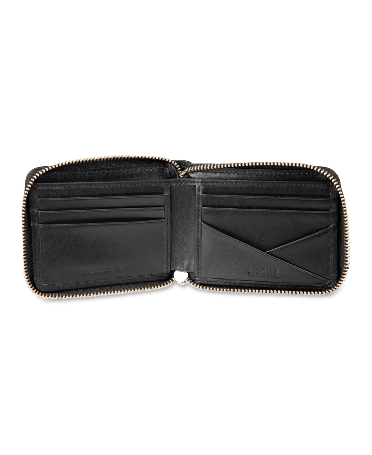 Kenneth Cole Reaction Men's Rfid Zip Around Wallet In Black