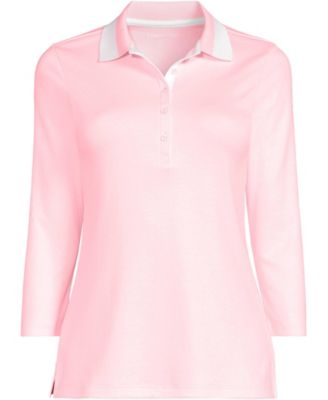 Women's 3/4 Sleeve Supima Cotton Polo Shirt