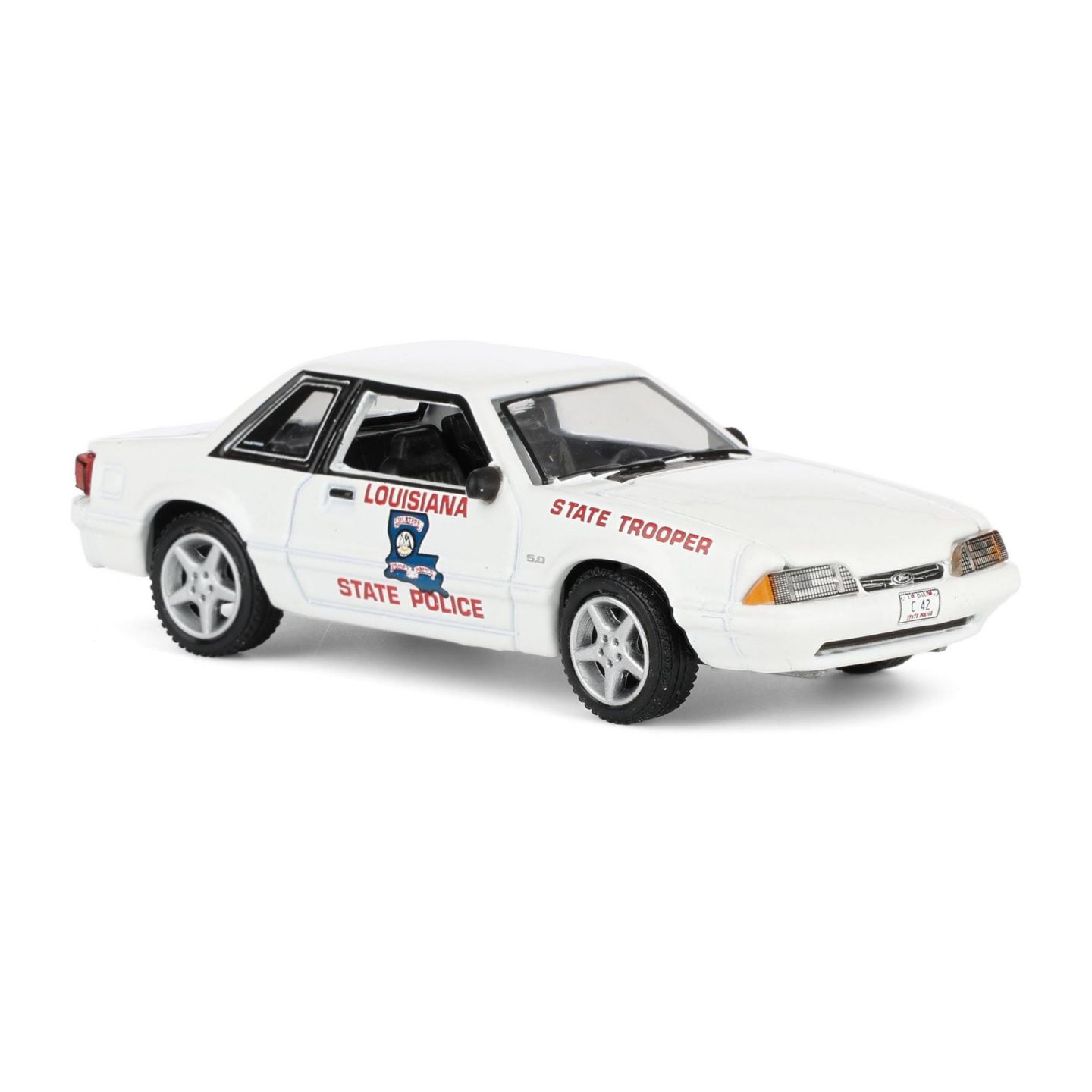 Детская игрушка Greenlight 1/64 Scale Hot Pursuit Series 45 Louisiana State Police Die-Cast 1993 Ford Mustang SSP — фото 2
