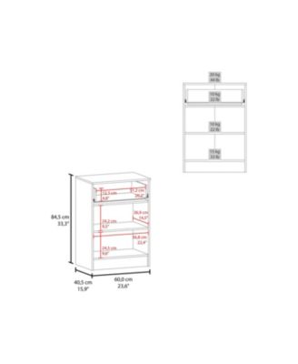 Barbados Pantry Organizer Cabinet with One Drawer, Two Interior Shelves, and Two Doors