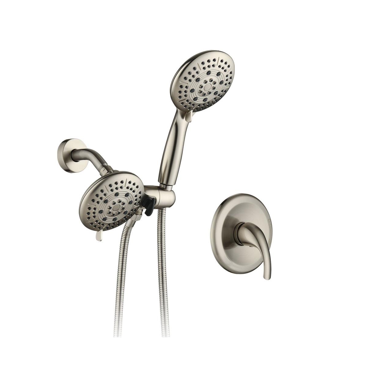 Classic High Pressure Single Handle 6-Spray Patterns Rain shower Head with Handheld Shower