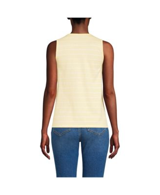 Women's Petite Supima Keyhole Tank