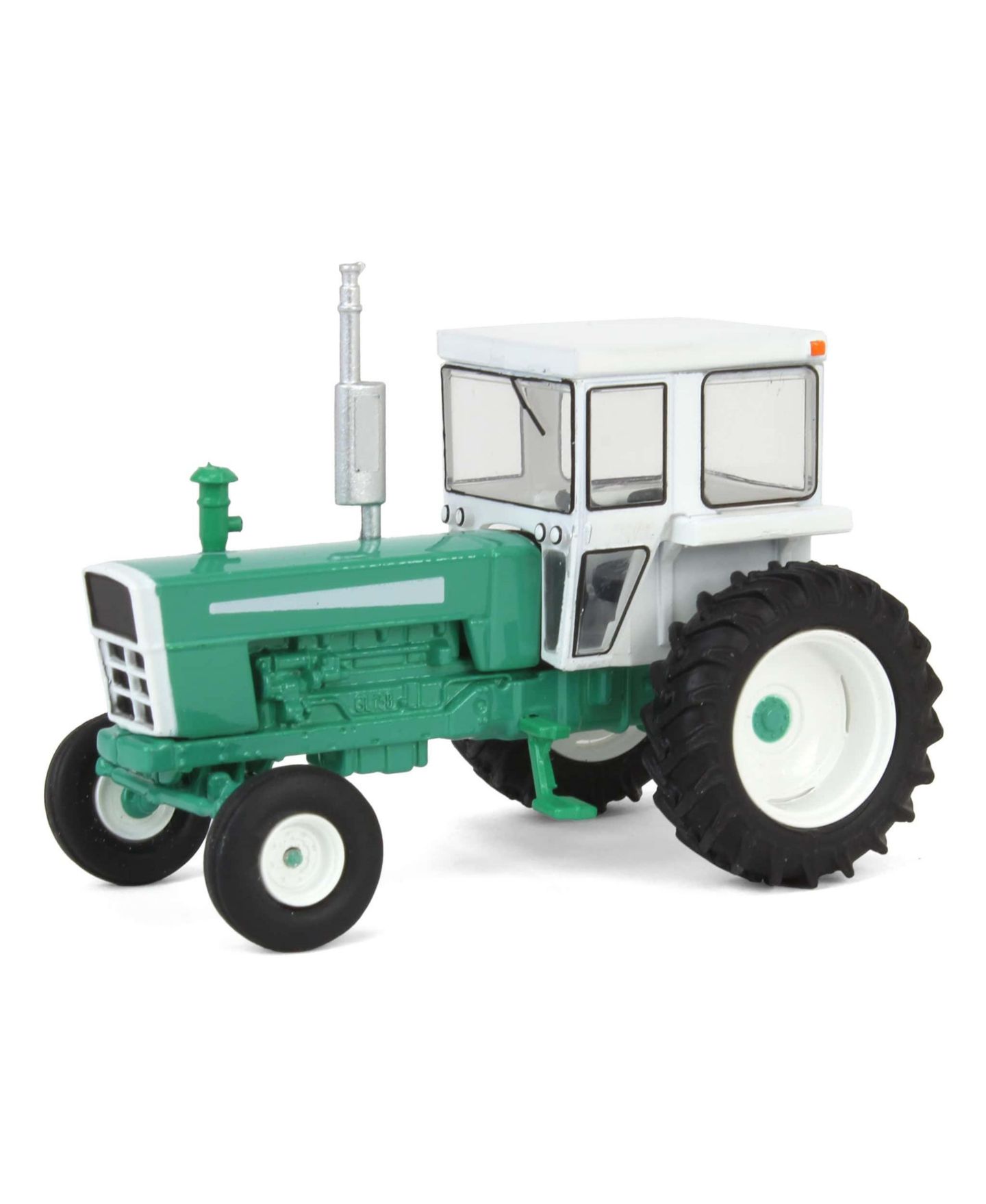 Детская игрушка Greenlight 1/64 1973 Tractor with Cab, Green and White, Down on the Farm Series 9 48090-A — фото 1
