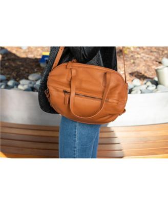 Leather Satchel Bag Brown Shoulder Purse Women's Handbag