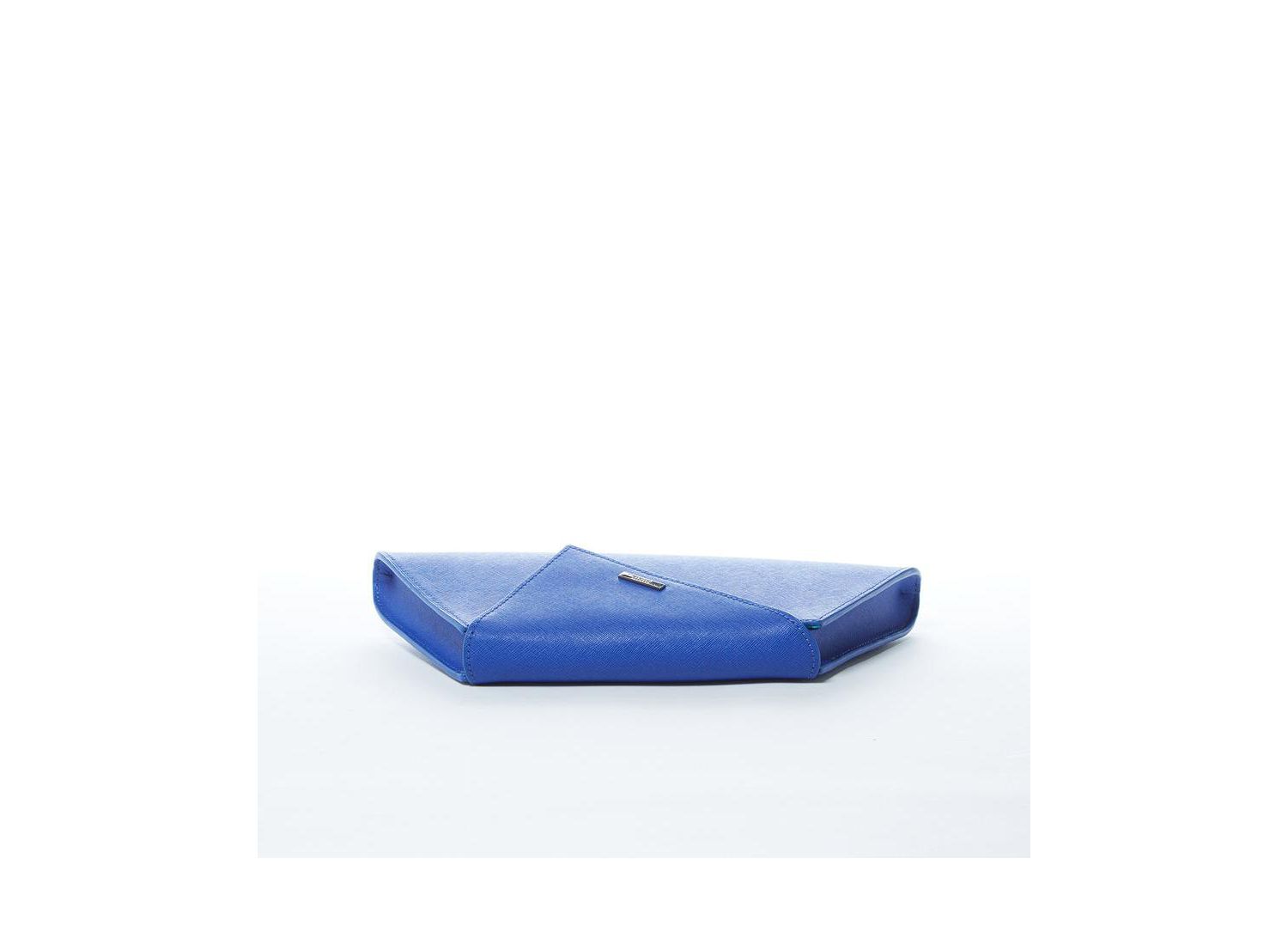 Saffiano Leather Clutch Bag Evening Purse Crossbody Cobalt Blue Unique Women's Handbag