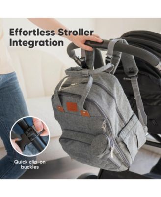 Rove Diaper Bag with Changing Pad, Waterproof Baby Bag, Travel Diaper