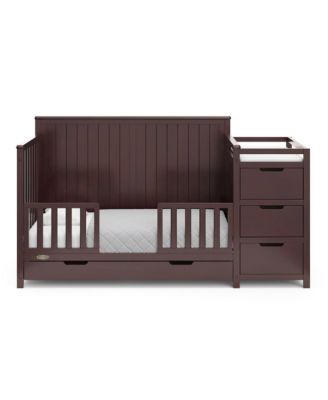 Hadley 5-in-1 Convertible Crib and Changer with Drawer (Espresso)