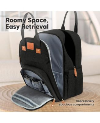 Rove Diaper Bag with Changing Pad, Waterproof Baby Bag, Travel Diaper