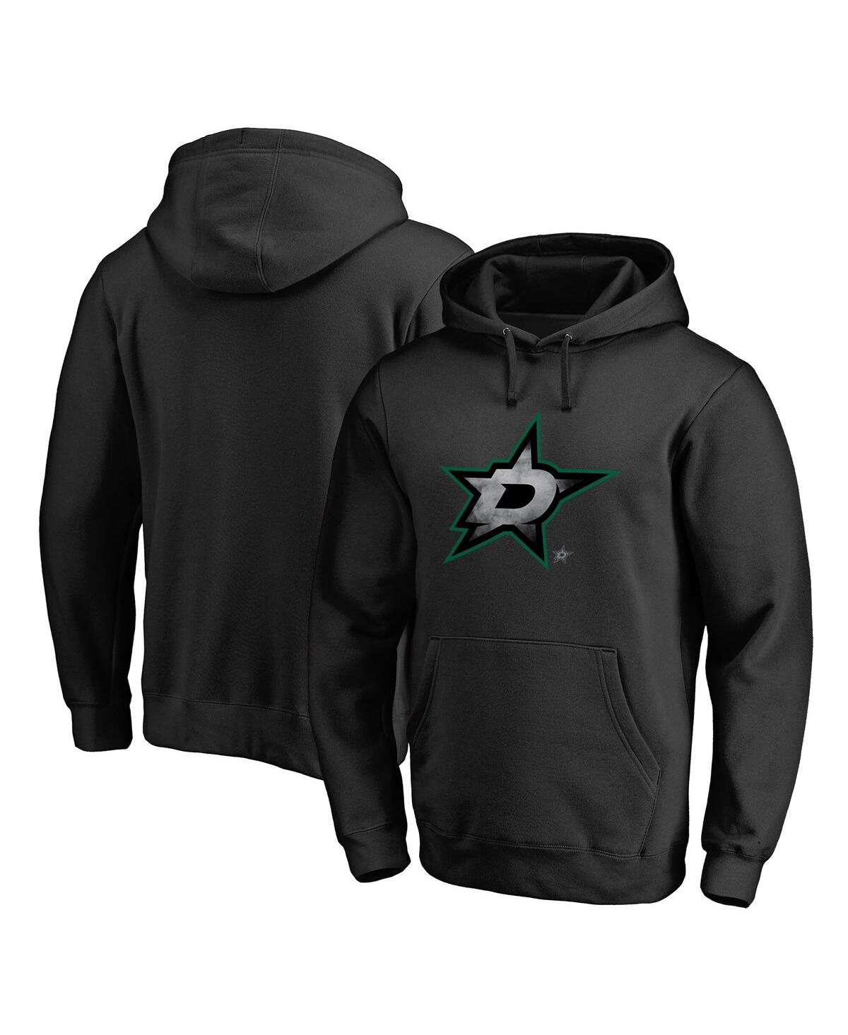 Men's Black Dallas Stars Core Smoke Pullover Hoodie - Black