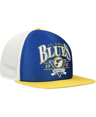 Men's Blue/Gold St. Louis Blues Classic Foam Adjustable Trucker Hat