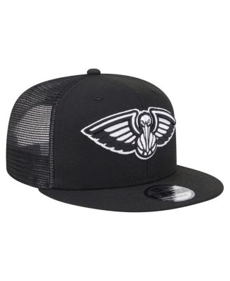 Men's Black New Orleans Pelicans 9FIFTY Snapback Trucker Hat