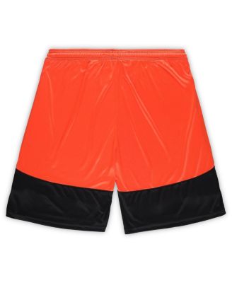 Men's Black/Orange Cincinnati Bengals Big Tall Launch Shorts