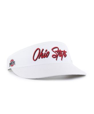 '47 Brand - Men's White Ohio State Buckeyes Melbourne Brrr Adjustable Visor