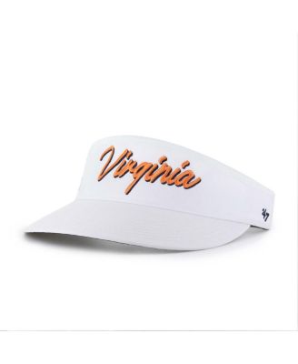 Men's White Virginia Cavaliers Melbourne Brrr Adjustable Visor Hat