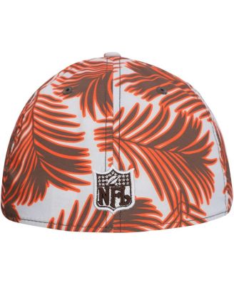 Men's Gray Cleveland Browns Palms 39THIRTY Flex Hat