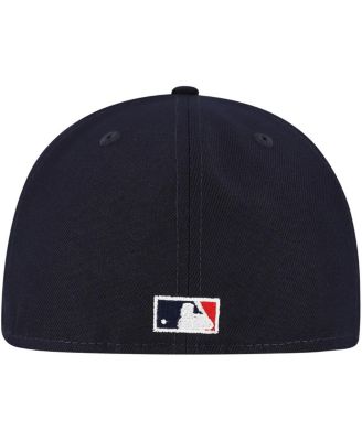 Men's Navy Cleveland Indians Cooperstown Collection Duo Logo 2.0 59FIFTY Fitted Hat