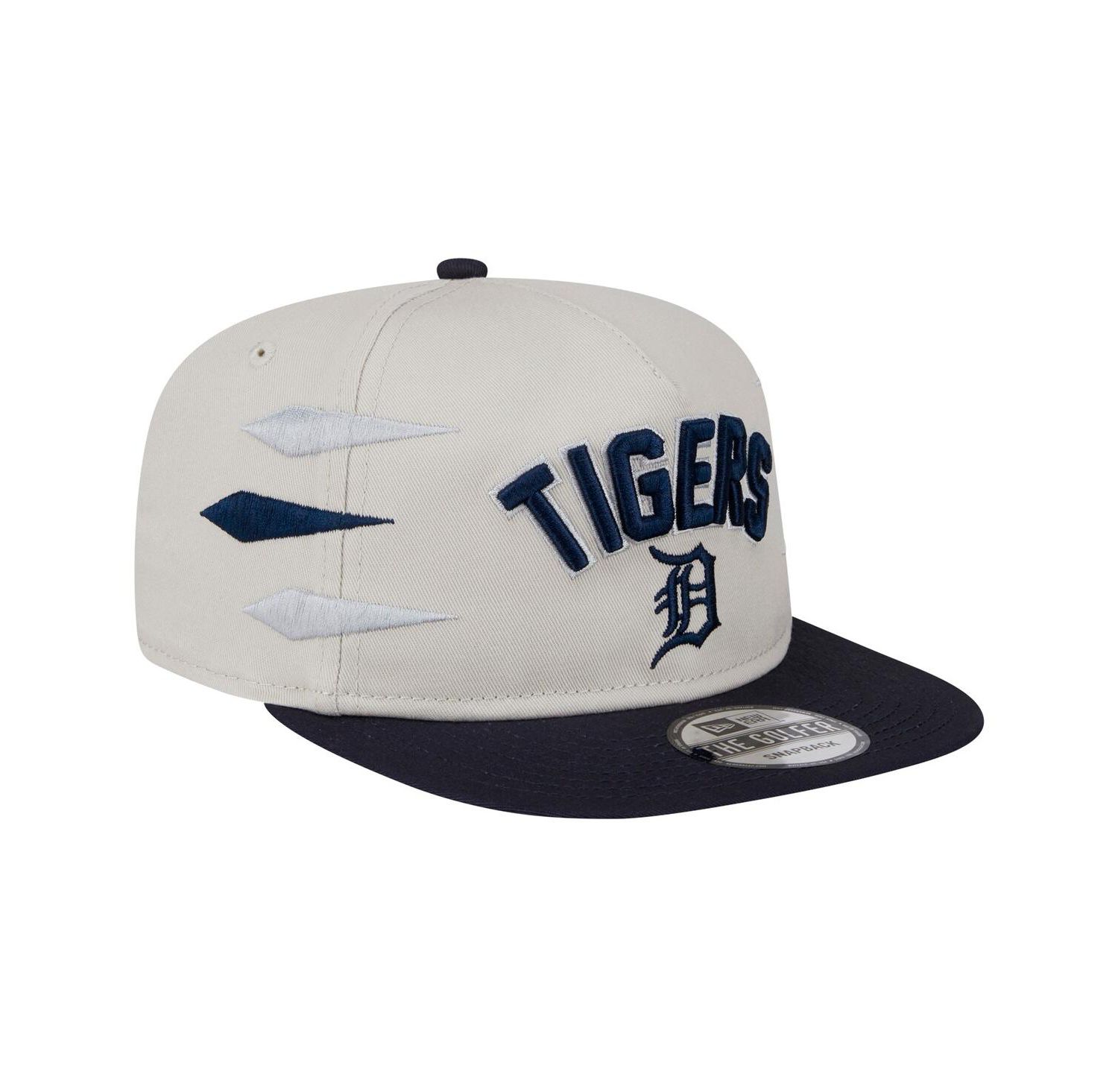 Men's Cream Detroit Tigers Iron Golfer Snapback Hat