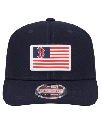 Men's Navy Boston Red Sox Flag 9SEVENTY Stretch-Snap Hat