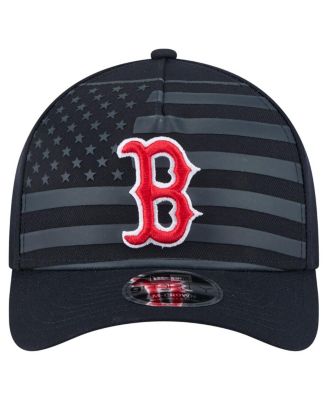 Men's Navy Boston Red Sox American Flag 9FORTY M-Crown A-Frame Adjustable Hat