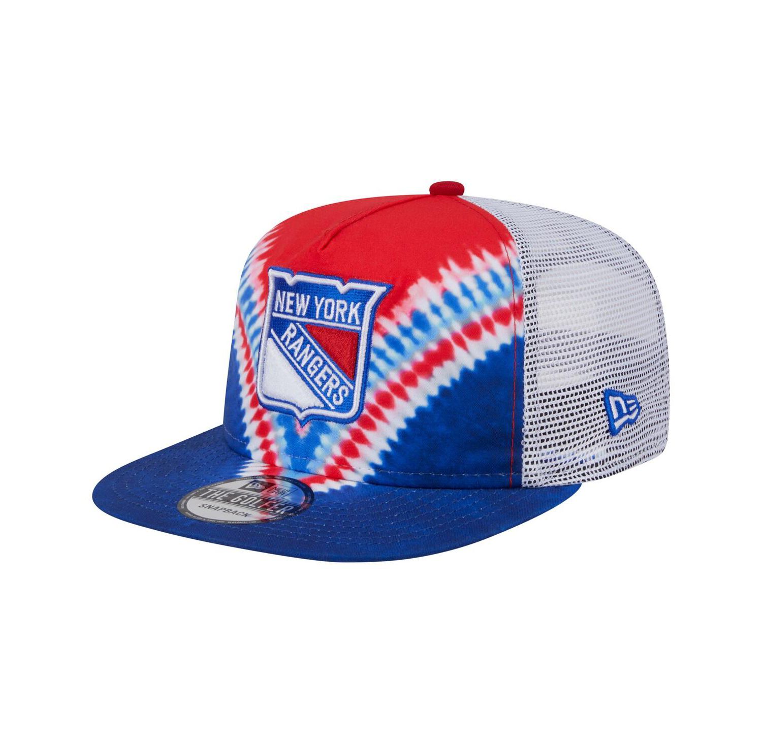 Men's Blue/Red New York Rangers Throwback V-Dye Adjustable Golfer Hat
