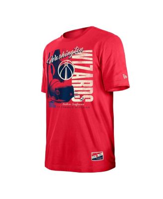 Men's Red Washington Wizards Distressed Throwback Vintage Color Pack T-Shirt