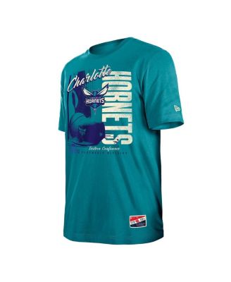 Men's Teal Charlotte Hornets Distressed Throwback Vintage Color Pack T-Shirt
