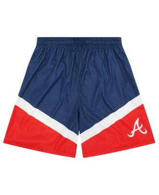 Men's Navy/Red Atlanta Braves Color Blocked Shorts