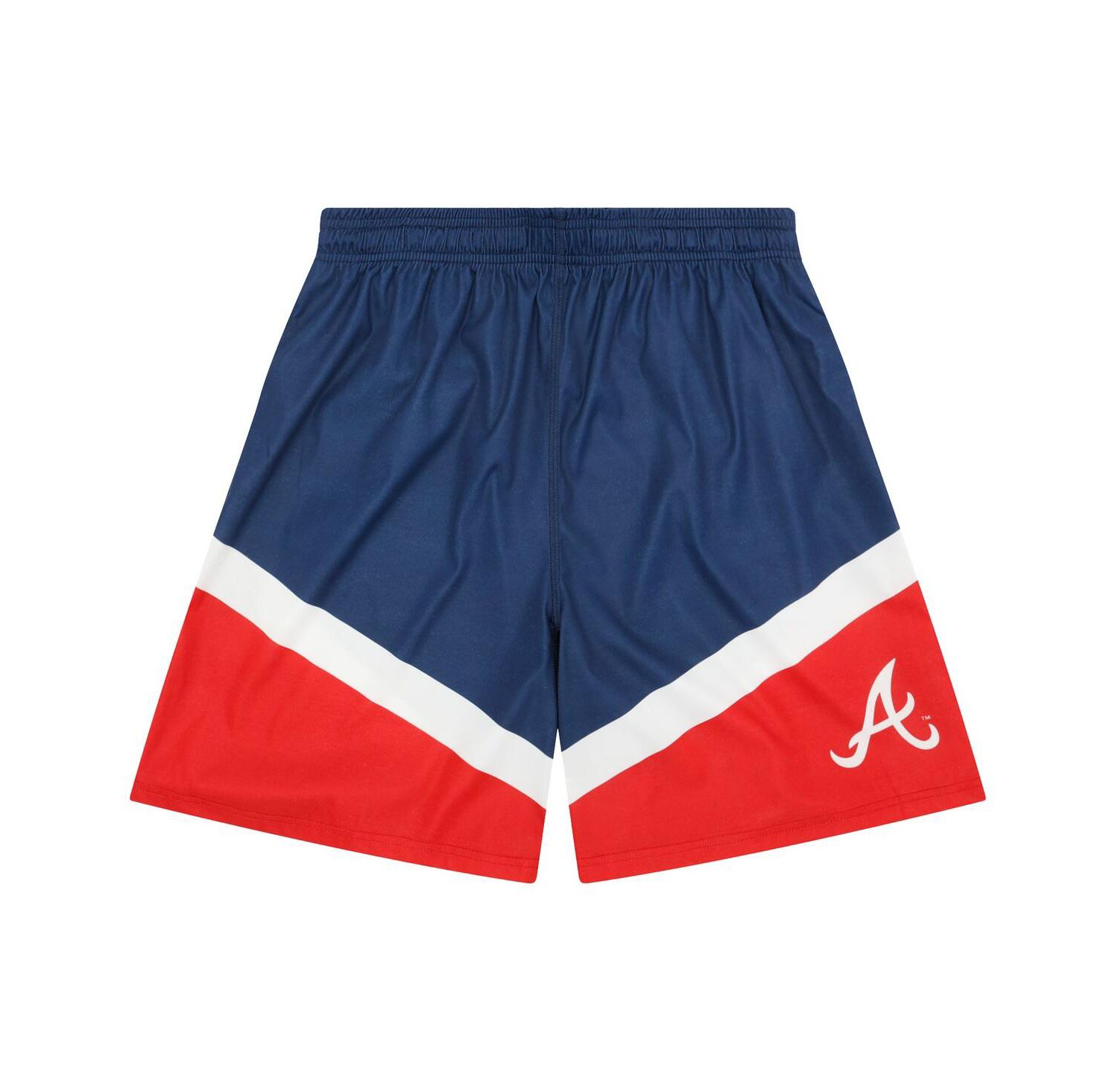 Men's Navy/Red Atlanta Braves Color Blocked Shorts